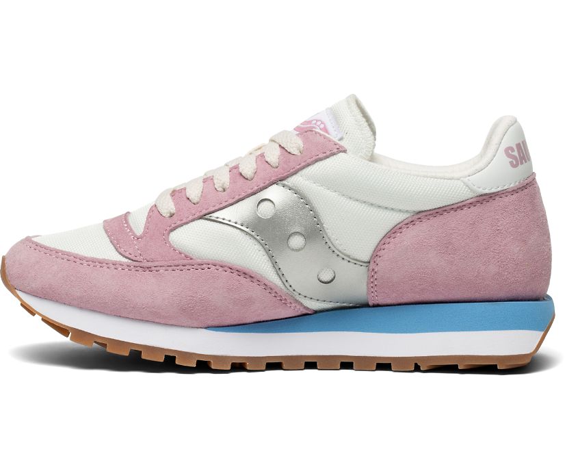 Women's Saucony Jazz 81 Originals White / Pink / Grey | Singapore 021XYUF